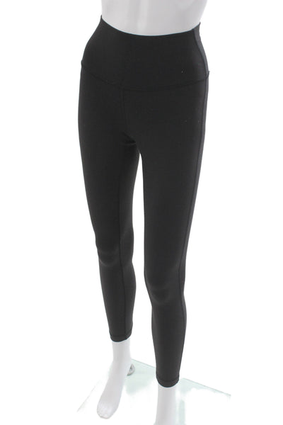 Lululemon Womens Ankle Leggings Black Nylon Athleisure Size 4