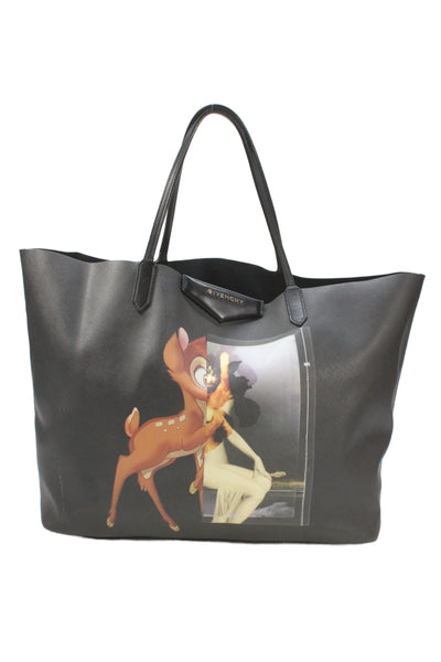 Givenchy Womens Deer Character Tote Bag Black