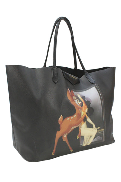 Givenchy Womens Deer Character Tote Bag Black