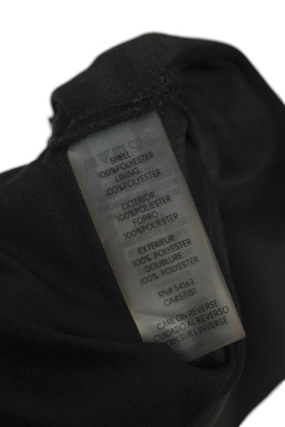 Karl Lagerfeld Women A-Line Skirt Black Polyester Knee Length Size XL