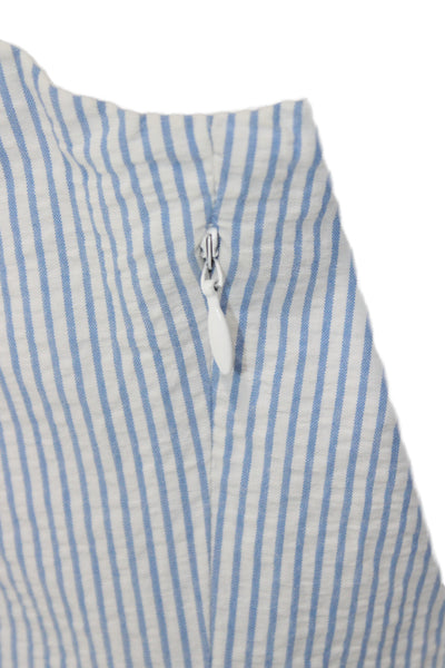 Southern Tide Women Sheath Blue Striped Boatneck Sleeveless Short Size 0