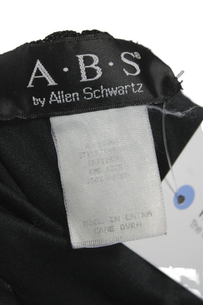 A.B. S by Allen Schwartz Women Bodycon Crochet Dress V-Neck Black Size XS