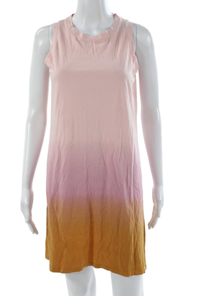 Kule Women Multicolor Tie Dye Tank Dress Cotton Sleeveless Short Size XS