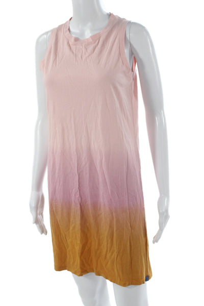 Kule Women Multicolor Tie Dye Tank Dress Cotton Sleeveless Short Size XS