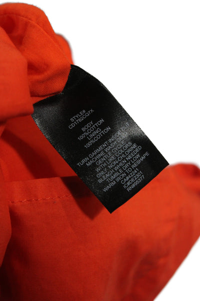 Sanctuary Womens Orange Mini Dress Square Neck Short Sleeve Size 2