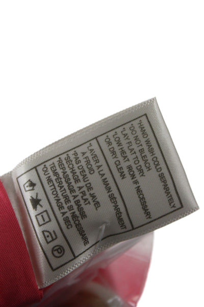 BB Dakota Womens Maxi V-Neck Button Front Pink Rayon Dress Short Sleeve Size 2