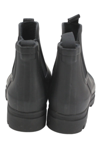 Everlane Womens Solid Pull On Ankle Rainboots Black Size 6