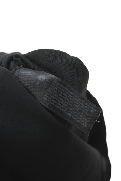 Lululemon Womens Cropped Black Nylon Sleeveless Tank Crew Neck Size S