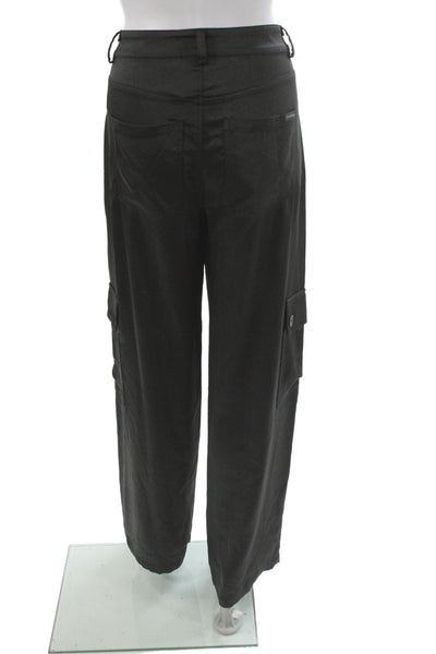 Sanctuary Womens Cargo Pants Black Button Polyester Solid Size S