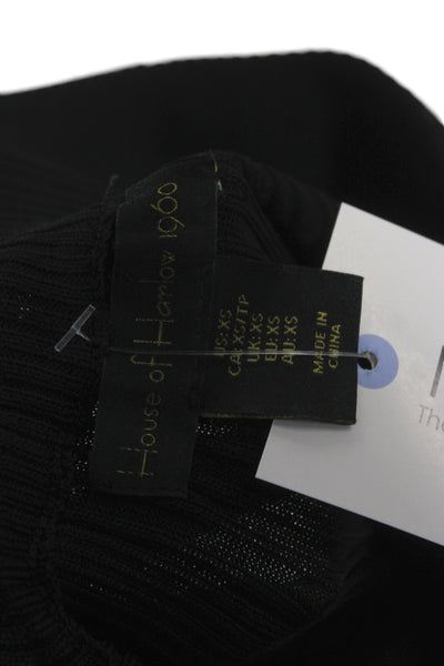 House of Harlow 1960 Womens Cropped Black Pants Pull On Size XS