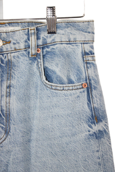 Zara Womens High Rise Wide Leg Blue Jeans Size 4