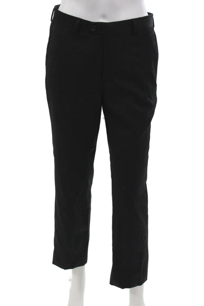 Michael Kors Childrens Boys Creased Dress Pants Black Wool Size 16