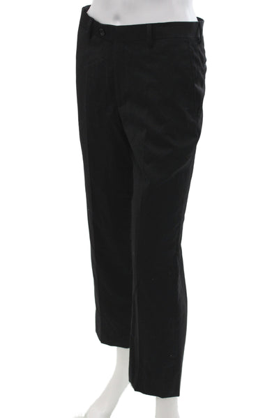 Michael Kors Childrens Boys Creased Dress Pants Black Wool Size 16