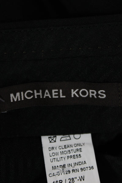 Michael Kors Childrens Boys Creased Dress Pants Black Wool Size 16