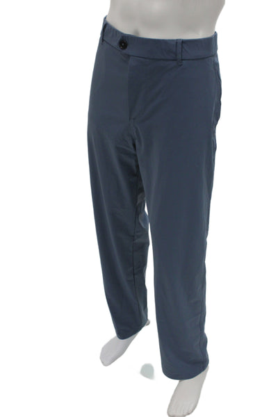 Greyson Mens Chino Pants Blue Button Closure Golf Size 38