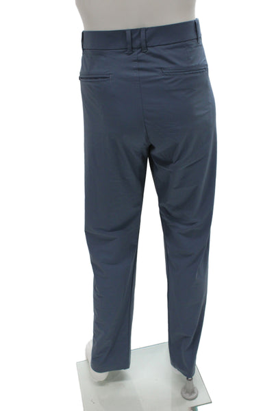 Greyson Mens Chino Pants Blue Button Closure Golf Size 38