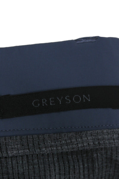 Greyson Mens Chino Pants Blue Button Closure Golf Size 38
