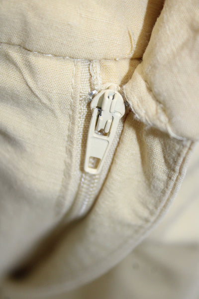 Zara Women Yellow Cargo Pants Size M