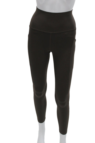 Lululemon Womens Brown Ankle Leggings Athleisure Pull On Size 4