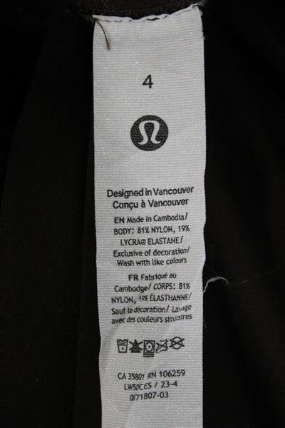 Lululemon Womens Brown Ankle Leggings Athleisure Pull On Size 4