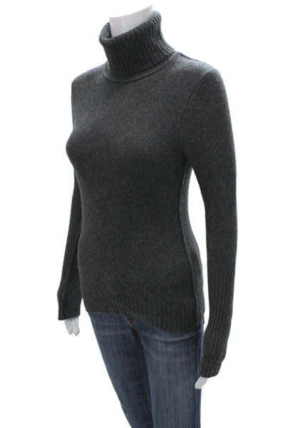 Inhabit Womens Gray 100% Cashmere Turtleneck Pullover Sweater Size S