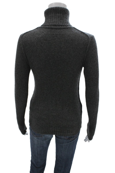 Inhabit Womens Gray 100% Cashmere Turtleneck Pullover Sweater Size S