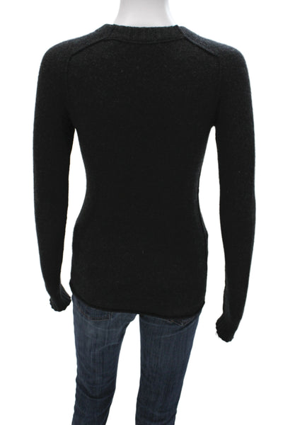 Inhabit Women 100% Cashmere Black Crew Neck Pullover Sweater Size S