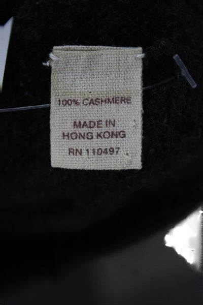 Inhabit Women 100% Cashmere Black Crew Neck Pullover Sweater Size S