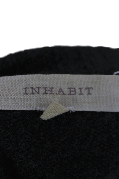 Inhabit Women 100% Cashmere Black Crew Neck Pullover Sweater Size S