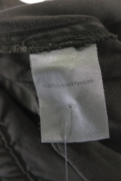 Pam & Gela Women Cargo Pants Green Lyocell Drawstring Size S