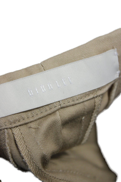 Dion Lee Women Beige Cargo Pants Drawstring Cotton Twill Size M