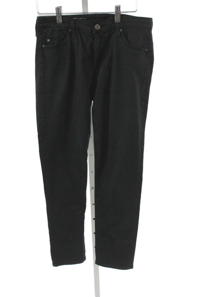 AG Adriano Goldschmied Women Skinny Black Cotton Jeans Size 28