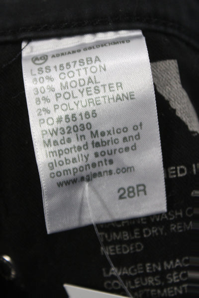 AG Adriano Goldschmied Women Skinny Black Cotton Jeans Size 28