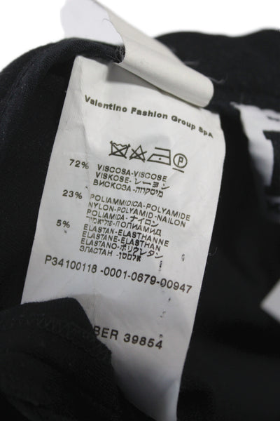 M Missoni Womens Dress Pants Black Viscose Zip Inseam 32 Size 4