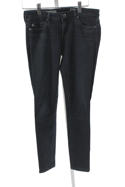 AG Adriano Goldschmied Women Skinny Blue Mid Rise Jeans Size 25