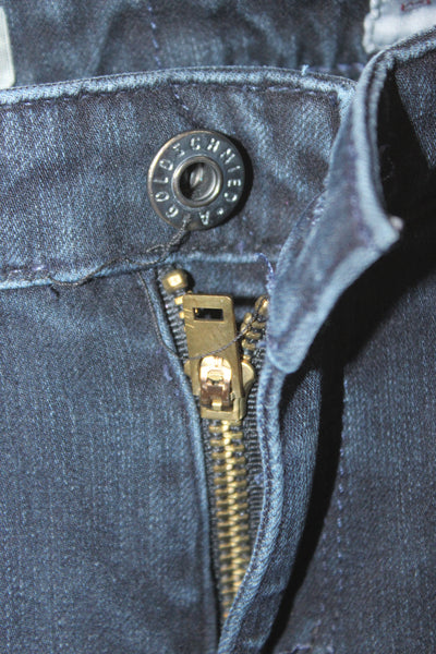 AG Adriano Goldschmied Women Skinny Blue Mid Rise Jeans Size 25