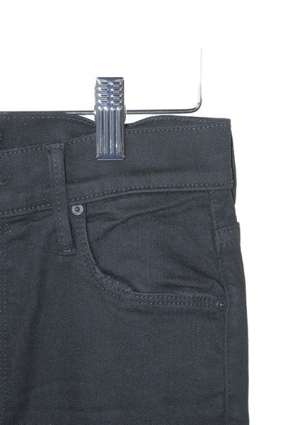 Mother Womens Black Flared Jeans Cotton Mid Rise Size 25