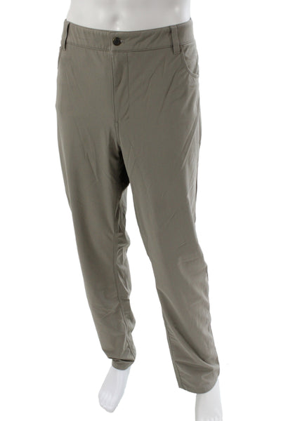 Johnnie-o Mens Khakis Gray Polyester Solid Casual Size 40
