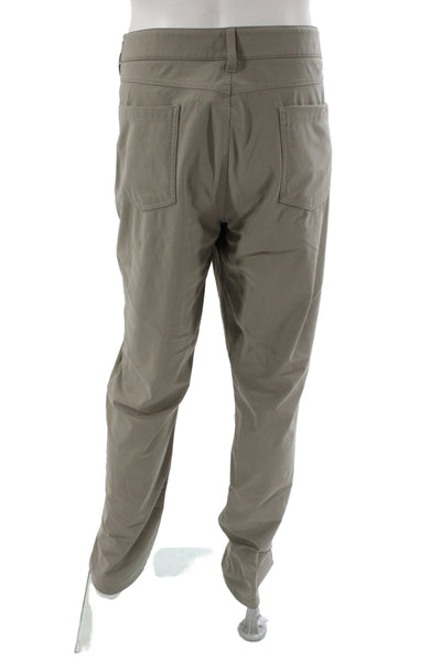 Johnnie-o Mens Khakis Gray Polyester Solid Casual Size 40