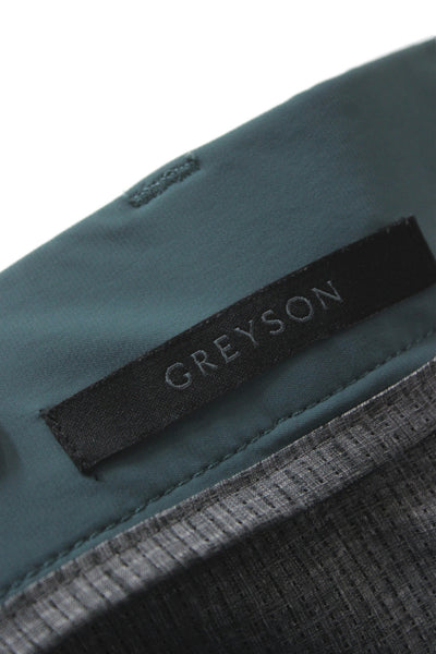 Greyson Mens Khakis Green Button Golf Big Tall Inseam 32 Size 40
