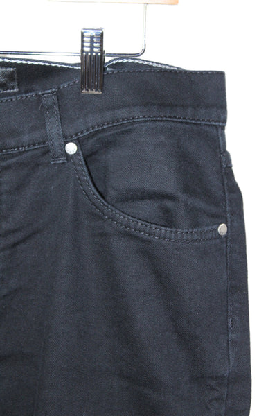 Brax Feel Good Mens Straight Black Cotton Jeans Size 34