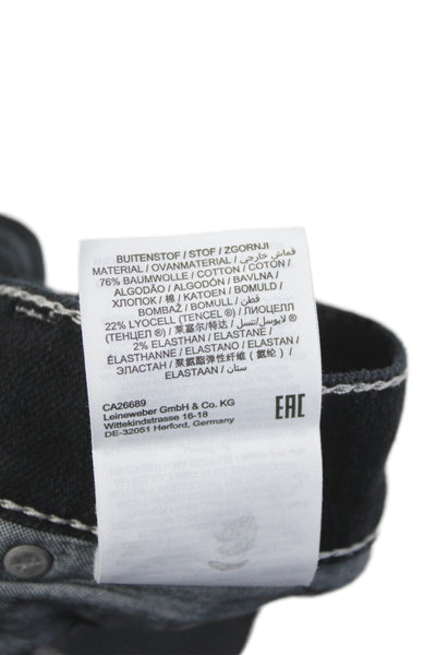 Brax Feel Good Mens Straight Black Cotton Jeans Size 34