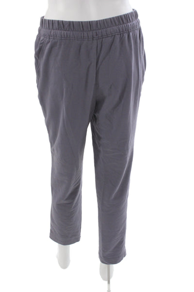 Athleta Women Jogger Purple Drawstring Cotton Blend Size S