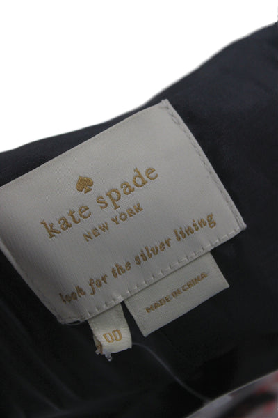 Kate Spade New York Women Fit & Flare Black Floral Dress Size 00