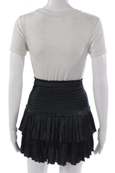 We're All Pretty Girls Womens Black Boho Mini Skirt Polyester Size S