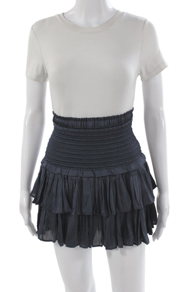 We're All Pretty Girls Womens Boho Mini Skirt Black 100% Polyester Size S