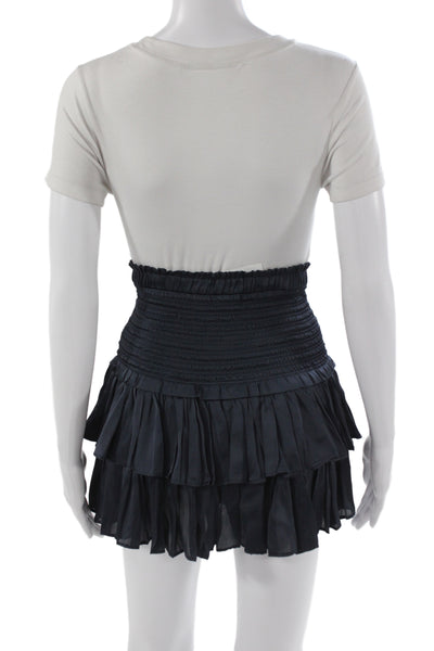 We're All Pretty Girls Womens Boho Mini Skirt Black 100% Polyester Size S