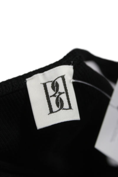By Malene Birger Women Black Organic Cotton Scoop Neck Sleeveless Tank Size XS