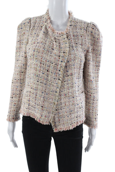 IRO Womens Basic Jacket Multicolor Long Sleeve Hook & Eye Size 36