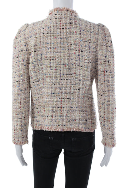 IRO Womens Basic Jacket Multicolor Long Sleeve Hook & Eye Size 36